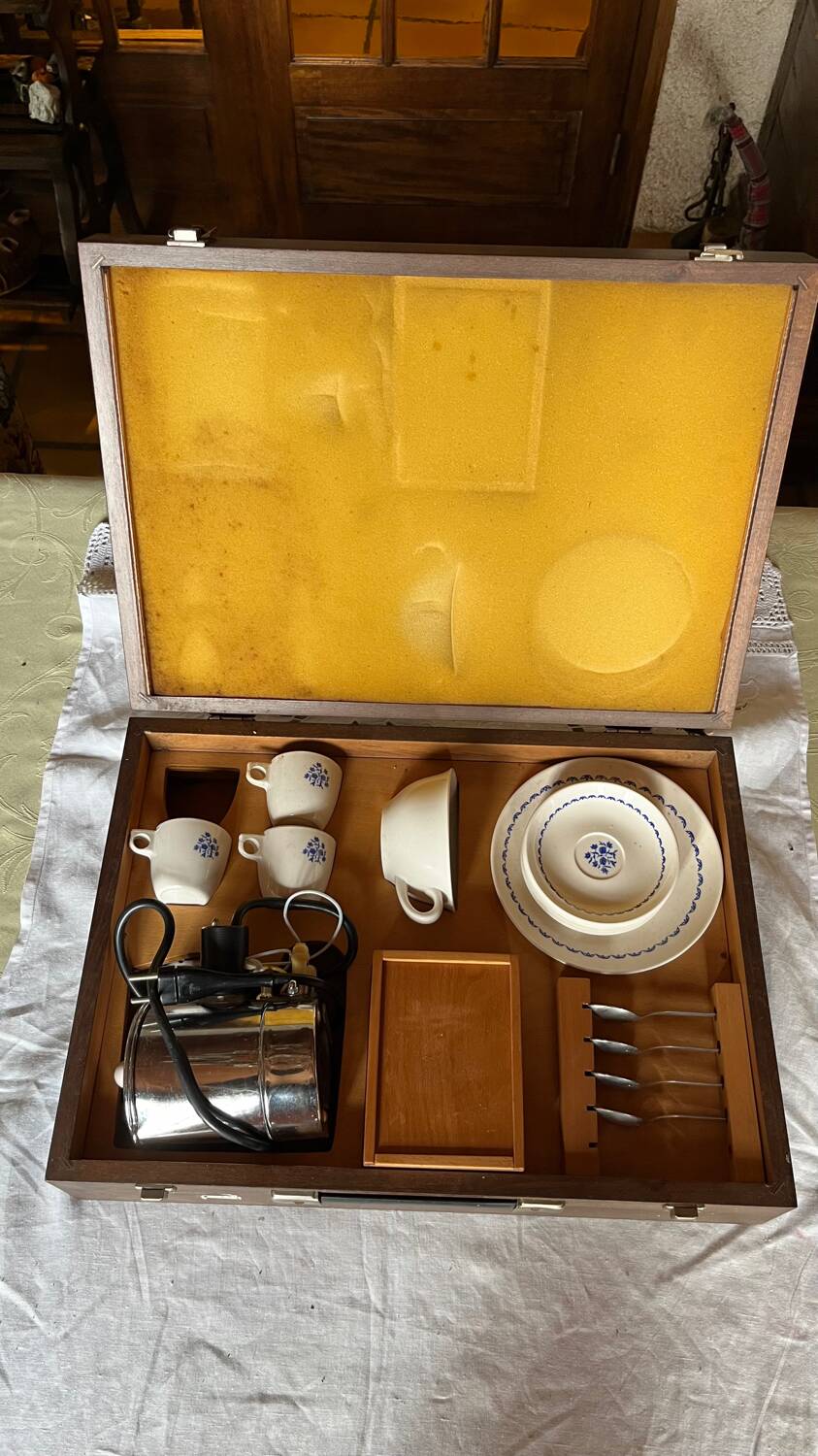 Vintage travel tea set
