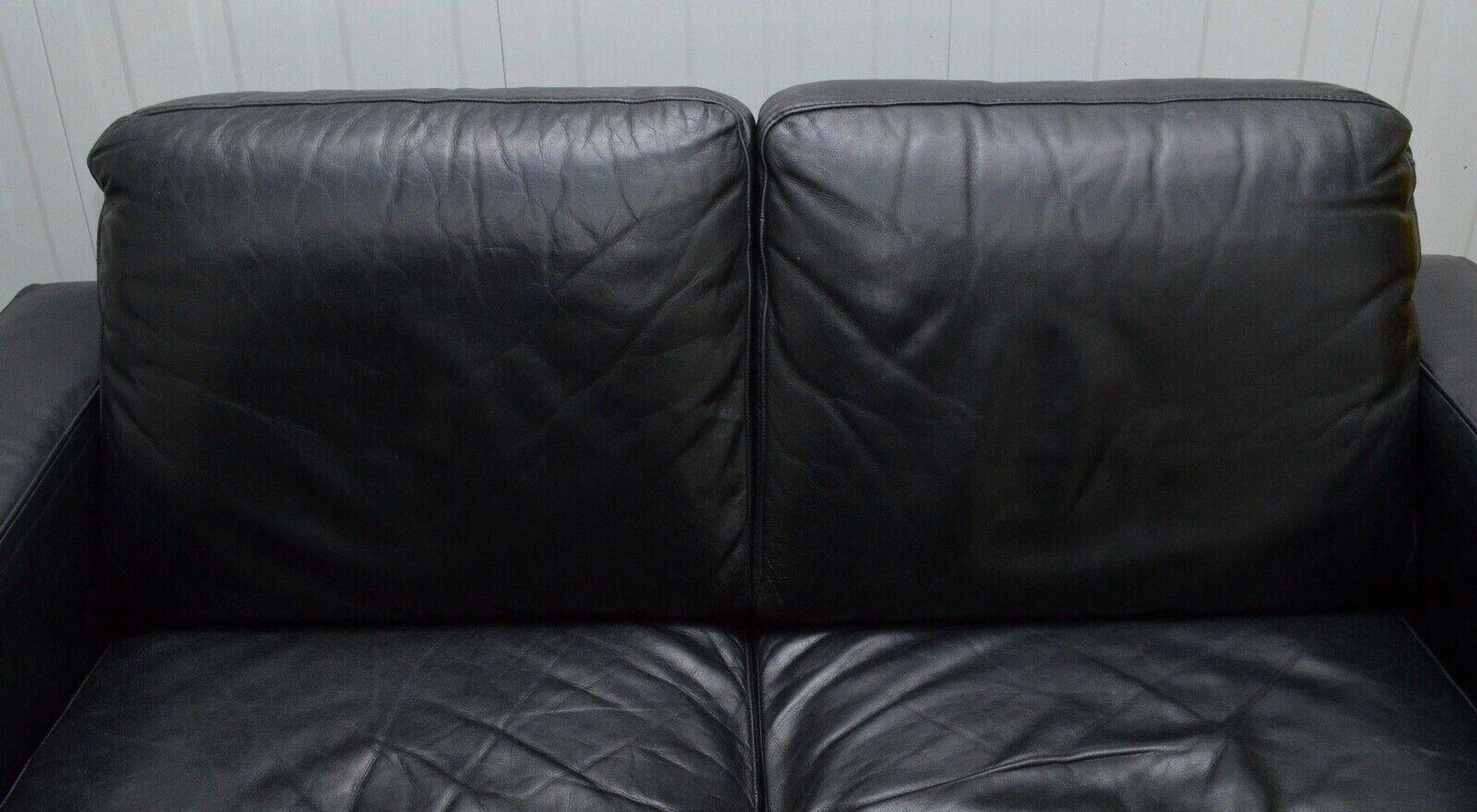 Canapé 2 places en cuir Natuzzi avec fauteuil