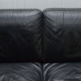 2-seater leather Natuzzi sofa with armchair