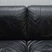 Canapé 2 places en cuir Natuzzi avec fauteuil