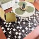 Tapis patchwork en véritable peau de vache 170 × 240 cm