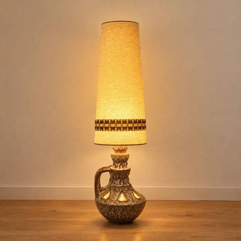 Vintage ceramic sun lamp