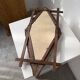 Rustic mirror wood 1900 folk art