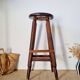 Tabouret haut d'atelier patiné
