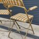 Serie de 3 fauteuils vintage pliants