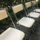 Set of 5 folding chairs 1970 chrome