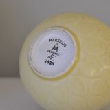 Set of two Nils Thorsson Yellow Faience Marselis Vase Aluminia Royal Copenhagen