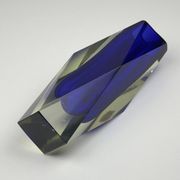 Murano Blue Sommerso Vase, Vintage, Italy, 1970s