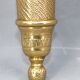 Large pair of Napoleonic gilt bronze empire style wall lights with three candles