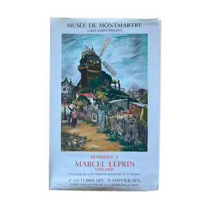 Affiche originale exposition - marcel