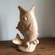 Stoneware fish vase