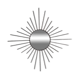 Miroir soleil fer forgé