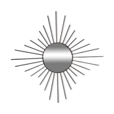 Wrought iron sun mirror