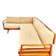 Vintage convertible Knoll Antimott corner sofa, daybed, 1960s