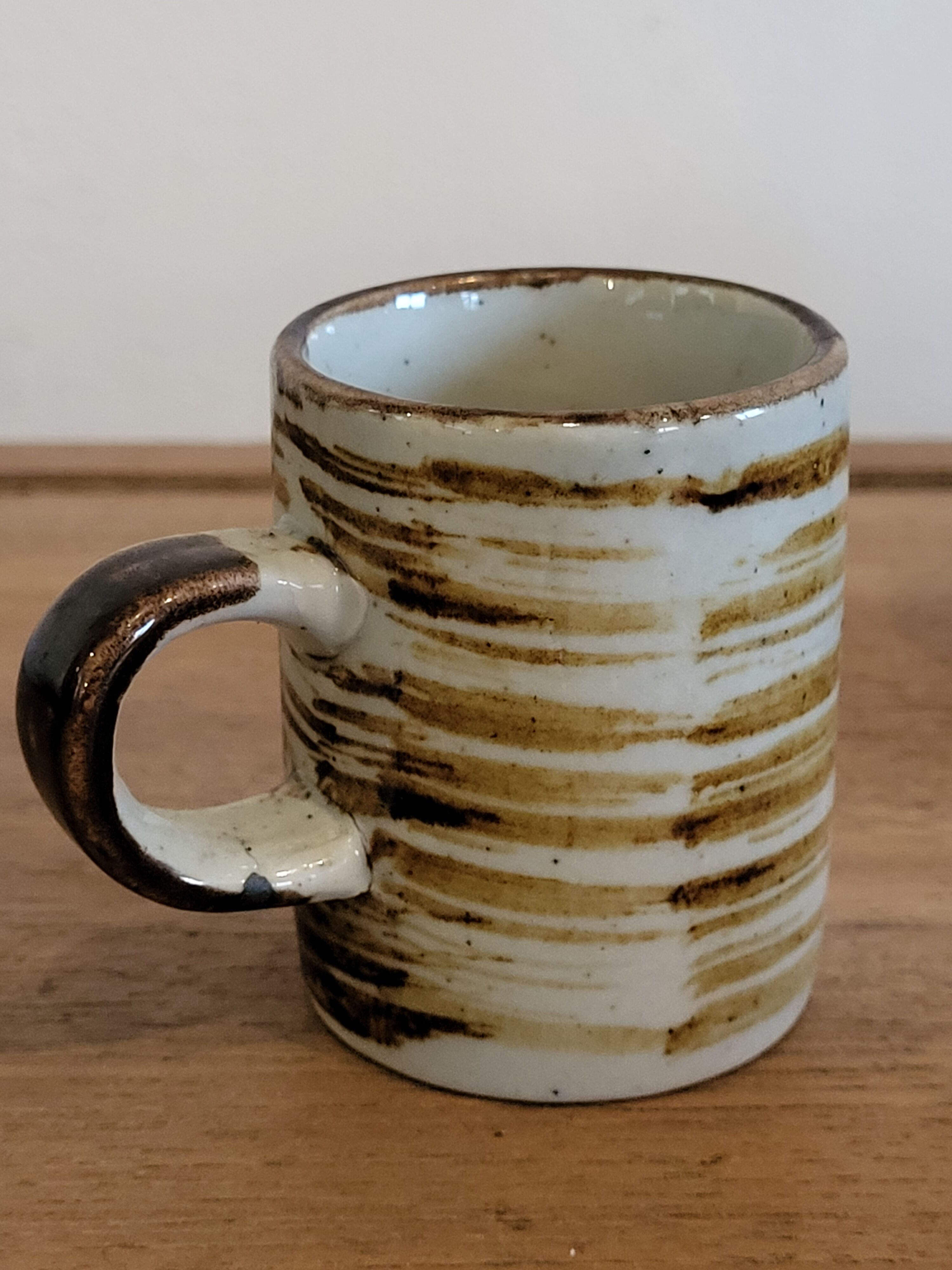 Hand-painted sandstone cups
