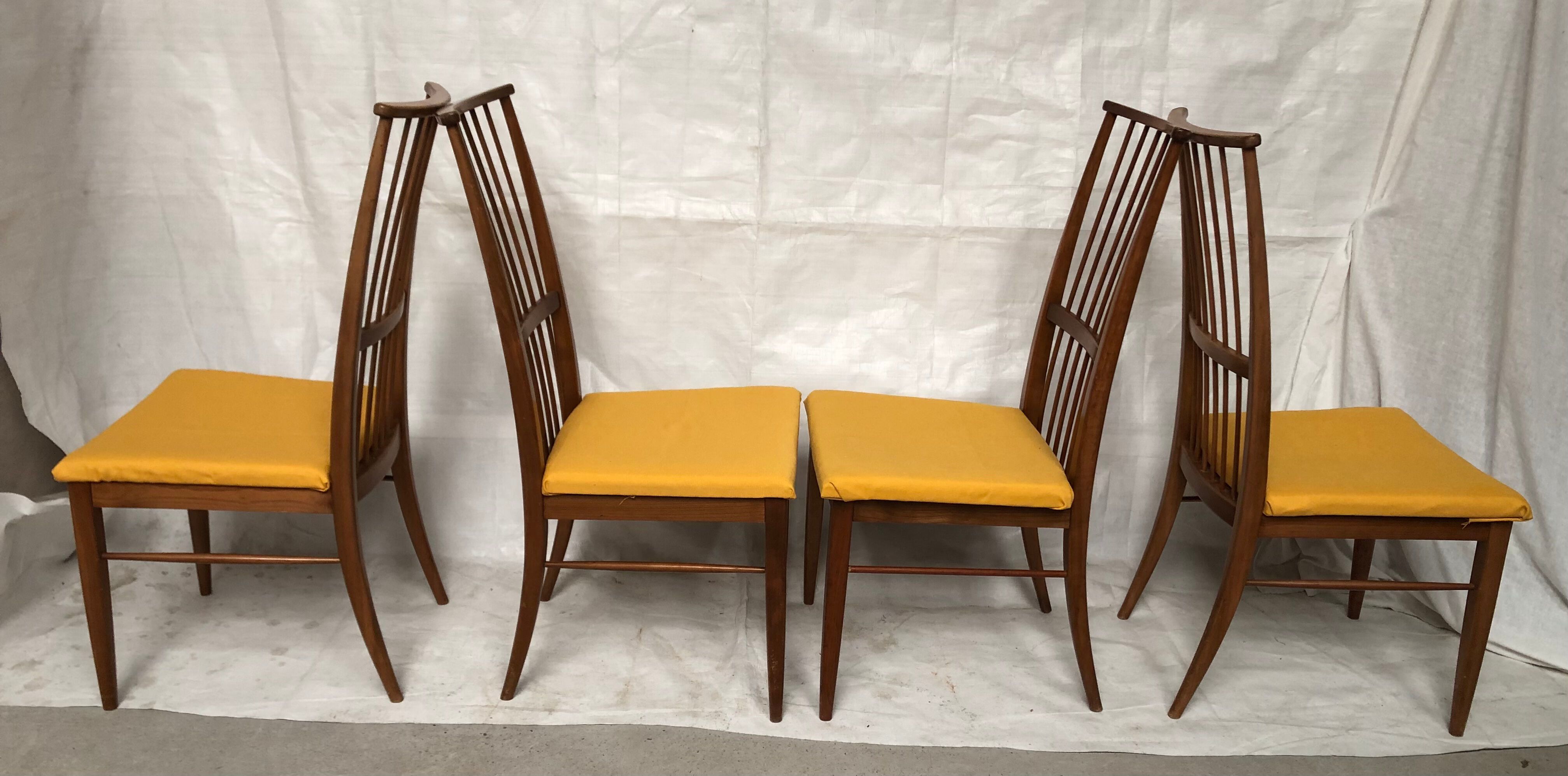 Vintage blonde wood chairs 60s