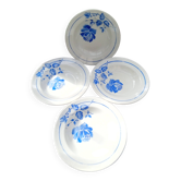 4 deep plates Rigobert / Moulin des loups