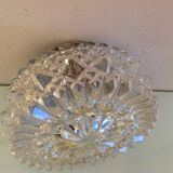 Round ceiling lamp diamond tips vintage 60s-70s