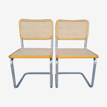 Paire de chaise cesca B32 par Marcel Breuer