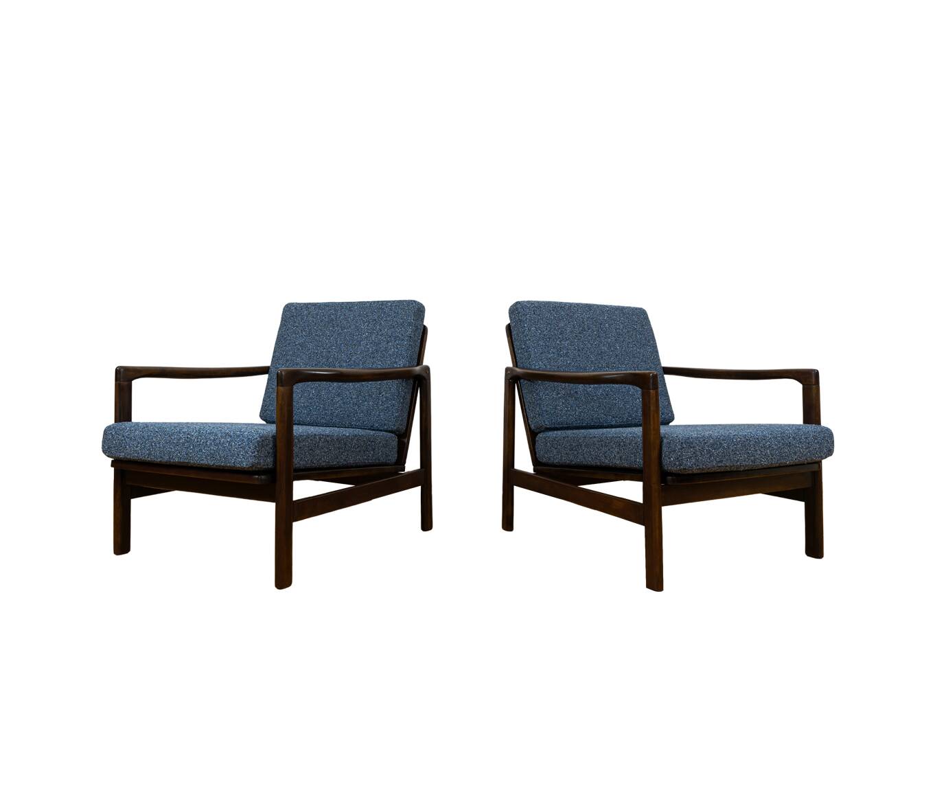 Mid Century Armchairs By Zenon Bączyk, 1960's, Set Of 2