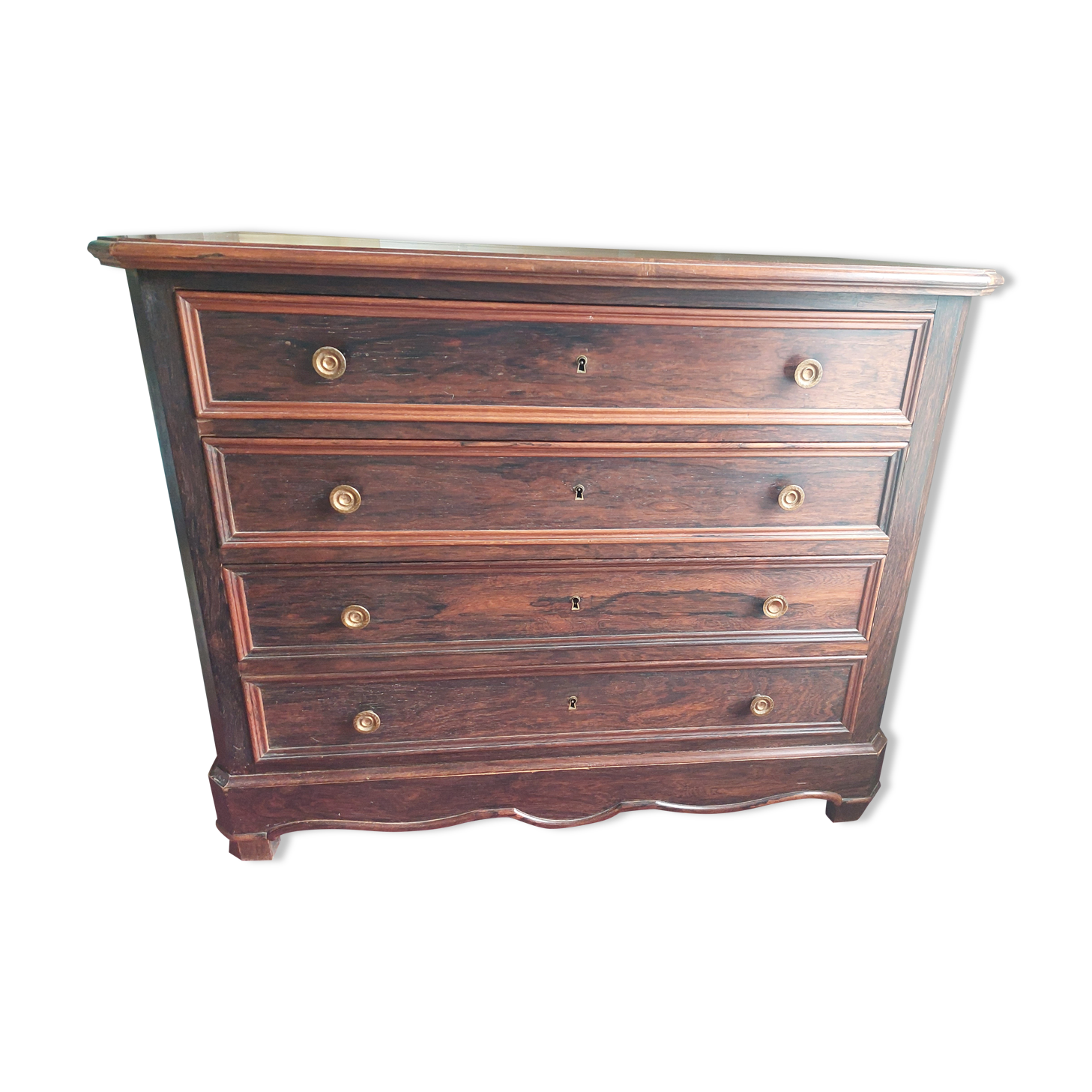 Chest of drawers 1900/20 in macassar wood 4 drawers