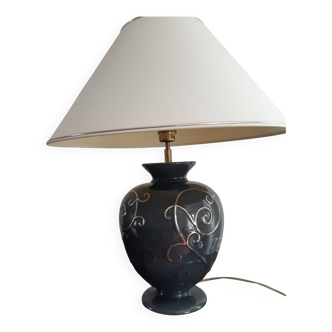Longwy earthenware lamp