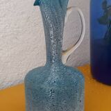 Blue glass carafe