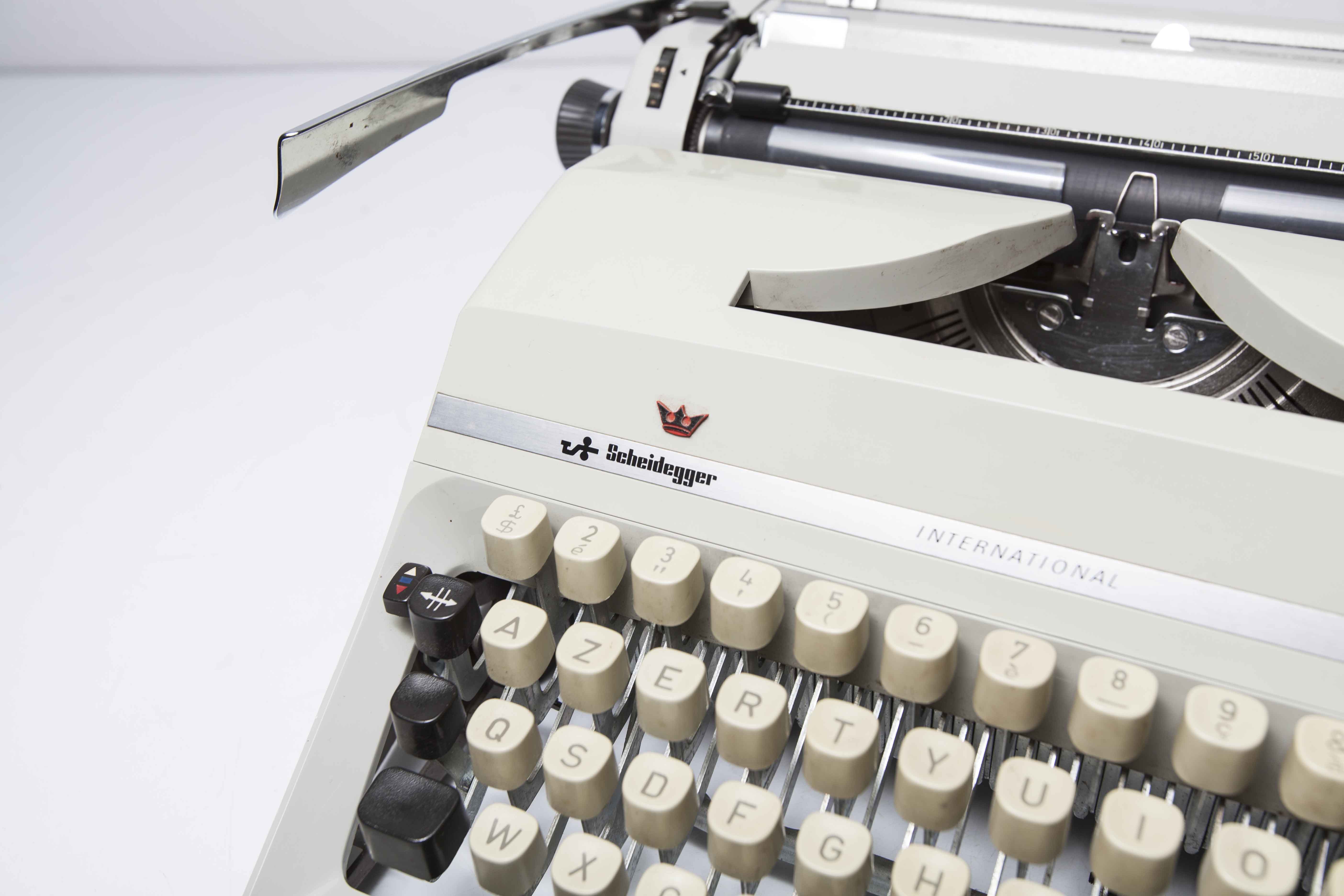 Revised Scheidegger International typewriter