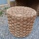 Vintage coffee table + 4 poufs