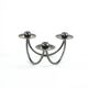 Set of silver-plated candlesticks by Berg Denmark with square bases, 1970s