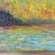 Saint George Major at dusk, oil on canvas signed