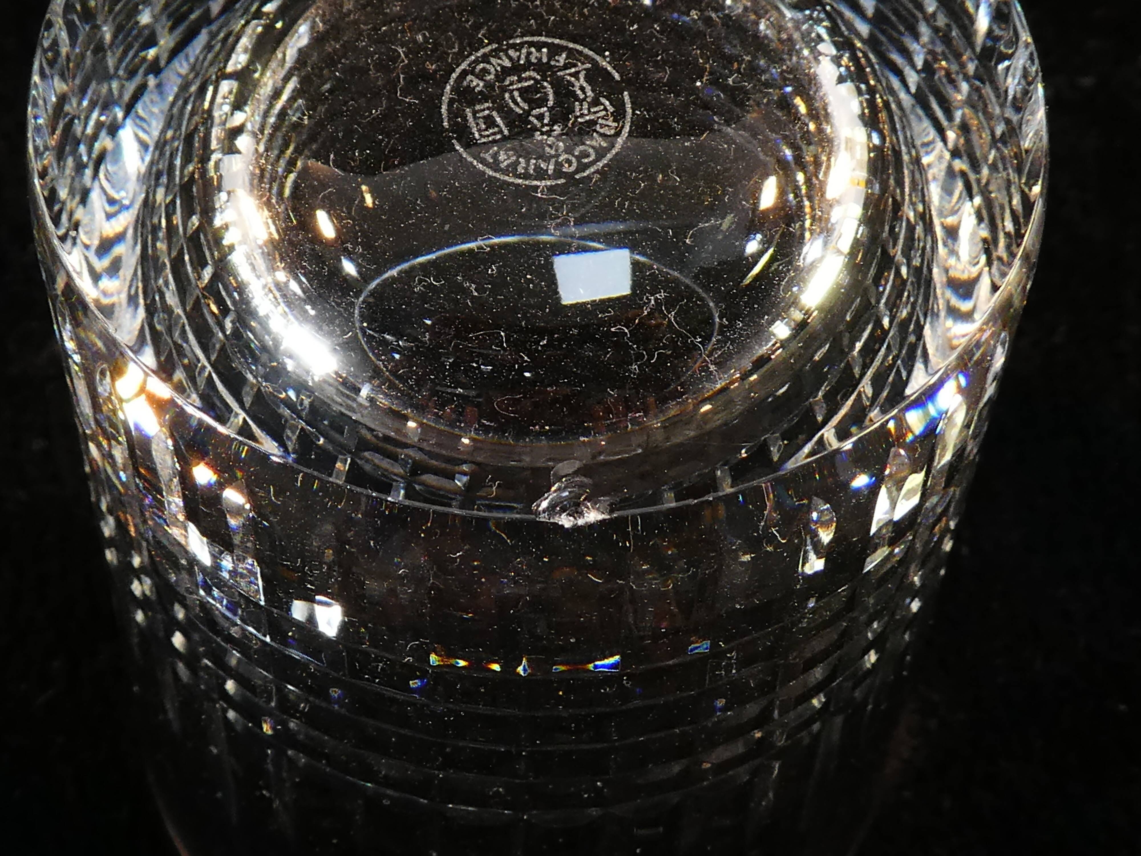 12 glasses crystal cup from Baccarat model nancy
