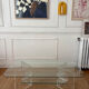 Vintage Plexiglass and glass coffee table