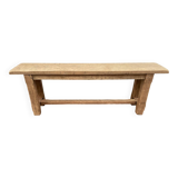 Oak Farmhouse Bench with Brace