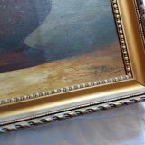 Oil on canvas, bouquet of flowers signed Foncier