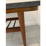 Vintage coffee table with granite top