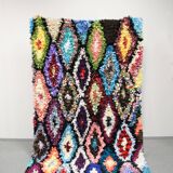 Tapis berbère boucherouite à losanges - 198x136cm