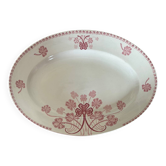 Oval dish Lunéville Lucien