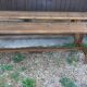 Paire de bancs de ferme