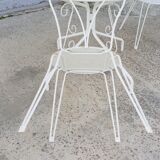 Wrought iron garden furniture