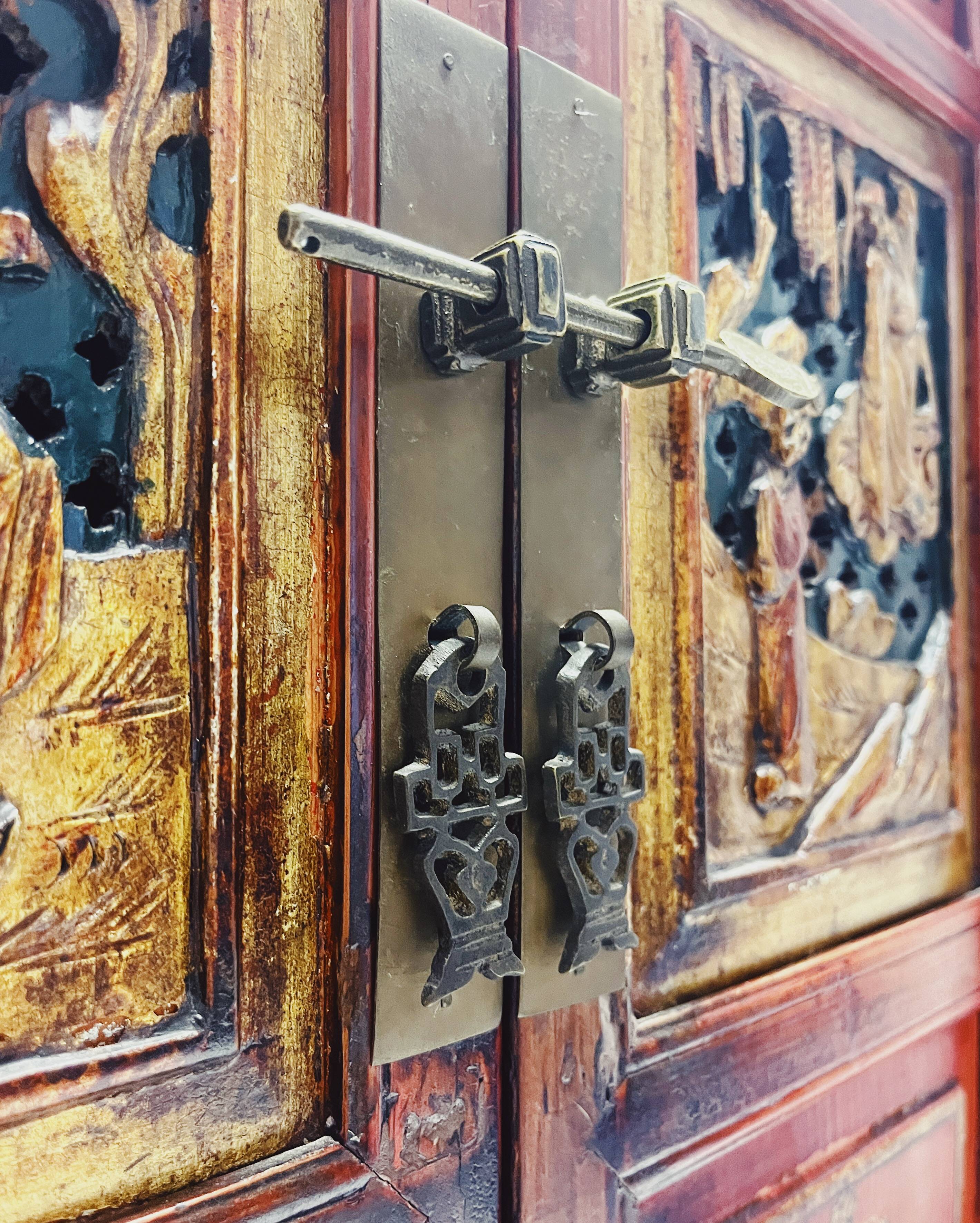 Antique Chinese wooden cabinet