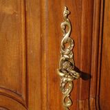 Walnut wardrobe in Louis XV style