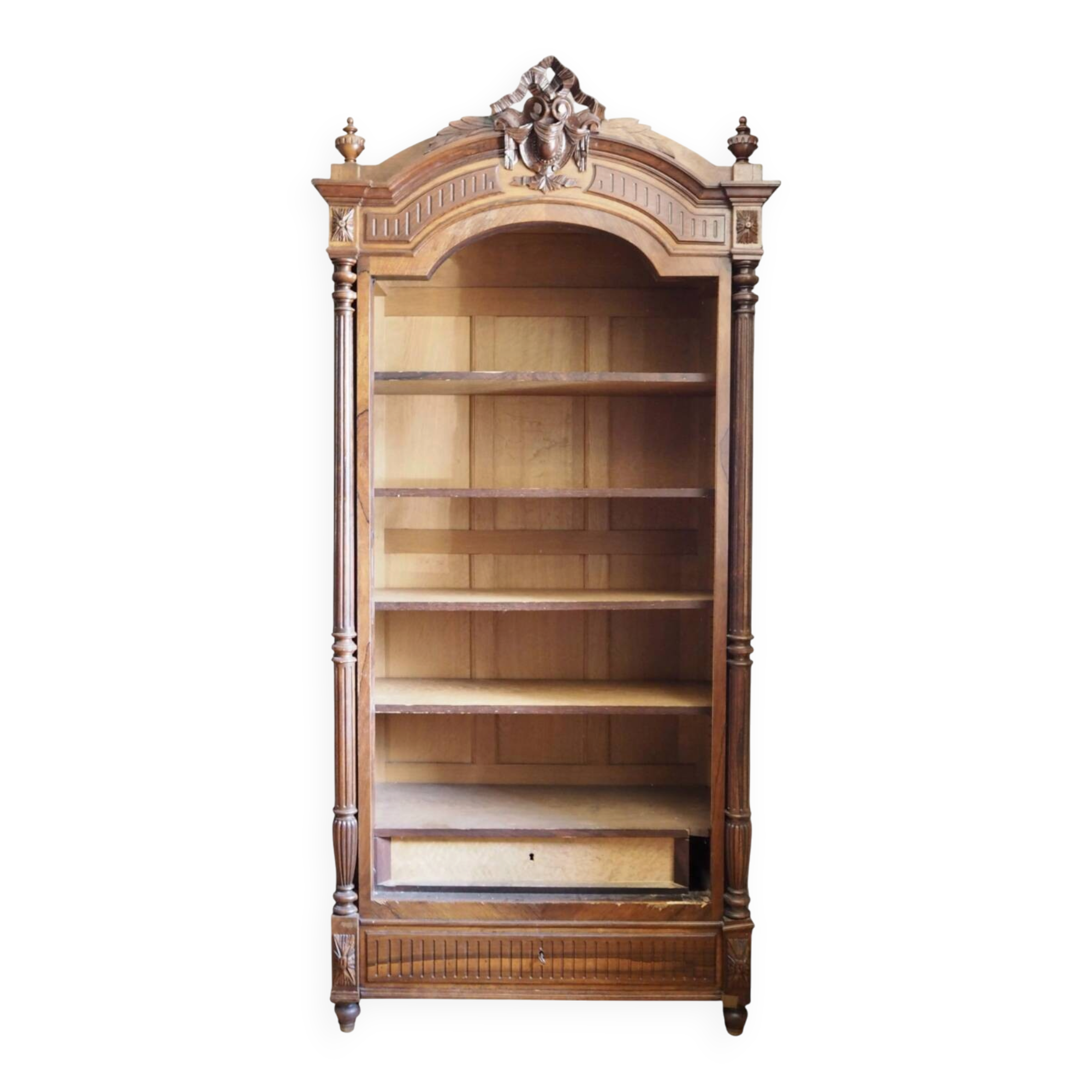 Solid wood and veneer library