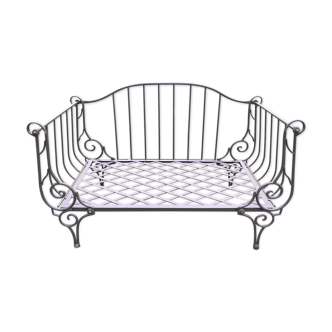 Wrought iron sofa