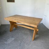 Table, mobilier de montagne en hêtre, 1950