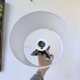 Paire de lampes céramiques forme libre triangle