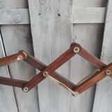 Zig zag wooden wall light from the 60s