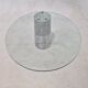 K1000 Glass & Carrara Marble Coffee Table Team Form AG, Ronald Schmitt, 1975