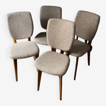 Série de 4 chaises des années 60