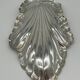 Pretty silver-plated metal leaf-shaped dish - Dimensions 30 x 18 cm